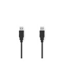 Nedis USB 2.0 Kabel - 2 Meter Schwarz