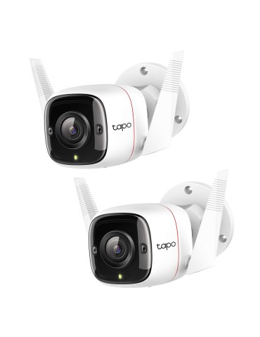 TP-Link Tapo C310P2 WLAN Überwachungskamera Set 2K (2304x1296), 3MP, IP66 Wetterschutz, 30m Nachtsicht, Zwei-Wege-Audio