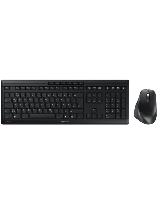 Cherry Stream Desktop Comfort Set, Kabellos Tastatur und Maus mit 2,4 GHz Technologie, CHERRY SX Scherentechnologie, AES-128 Ver