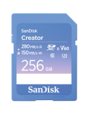 SanDisk Creator SD-Speicherkarte UHS-II 256GB Hohe Übertragungsgeschwindigkeiten von bis zu 280 MB/s