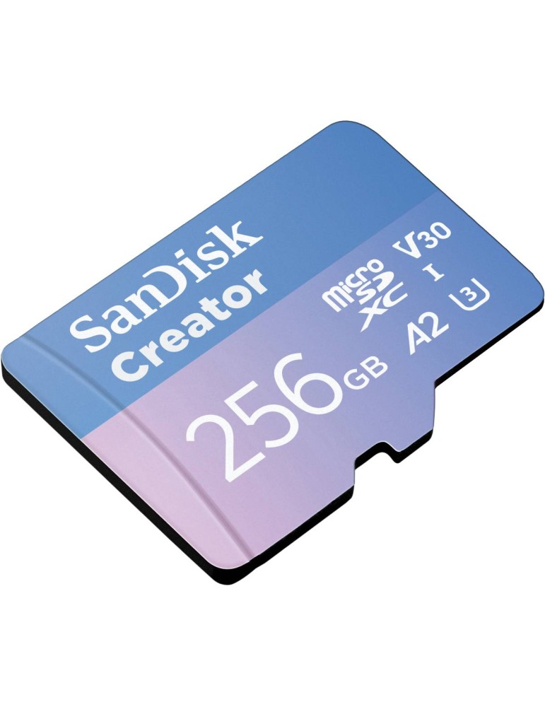 SanDisk Creator MicroSD-Speicherkarte 256GB Hohe Übertragungsgeschwindigkeiten von bis zu 190 MB/s