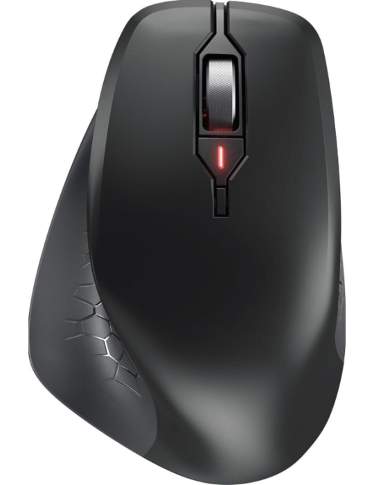 CHERRY Stream Maus Comfort, Kabellos Ergonomische 6-Tastenmaus speziell für Rechtshänder, Bis zu 4000 dpi Auflösung, AES-128 Ver