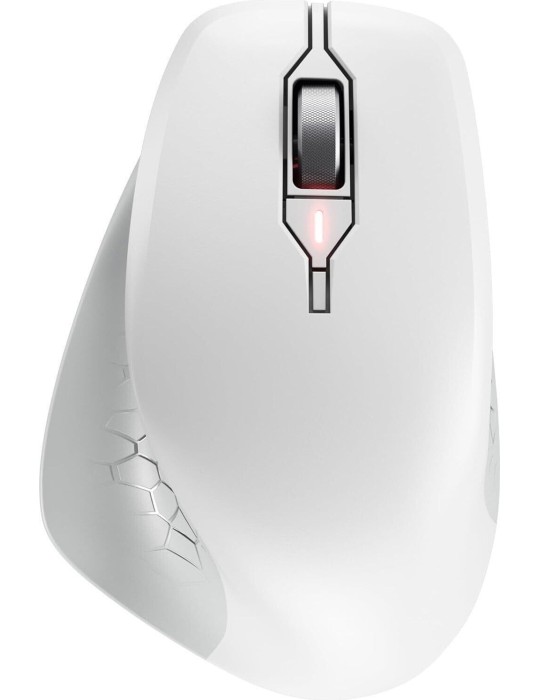 CHERRY Stream Maus Comfort, Kabellos Ergonomische 6-Tastenmaus speziell für Rechtshänder, Bis zu 4000 dpi Auflösung, AES-128 Ver