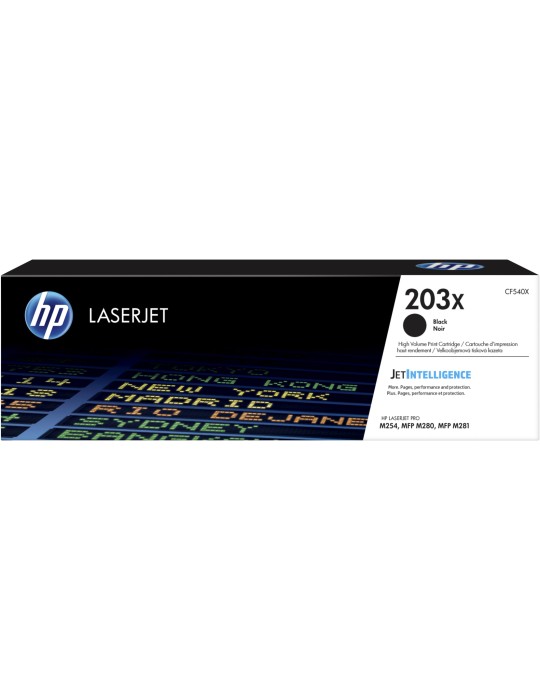 HP 203X (CF540X) LaserJet Tonerkartusche Schwarz Kompatibilität: HP Color LaserJet Pro-MFP M281fdn, Pro-MFP M281fdw, Pro MFP M28