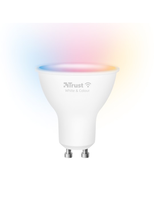 Trust GU-10 RGBCW LED SPOT WI-FI Smarter WiFi LED-Strahler, weiß und farbig, Fassung GU10, von Ihrem Smartphone/Tablet zu steuer