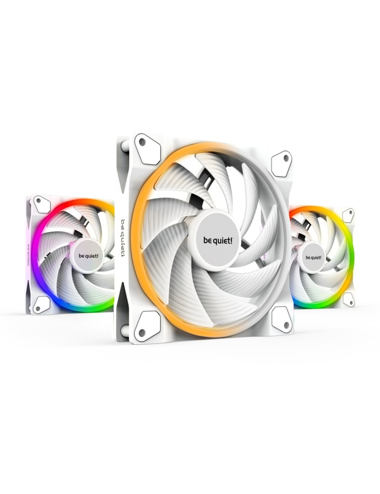 be quiet! LIGHT WINGS WHITE 140mm PWM high-speed | 3er-Pack Gehäuselüfter