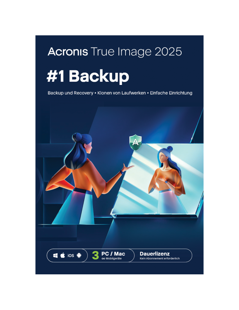Acronis True Image 2025 3 Computer Dauerlizenz