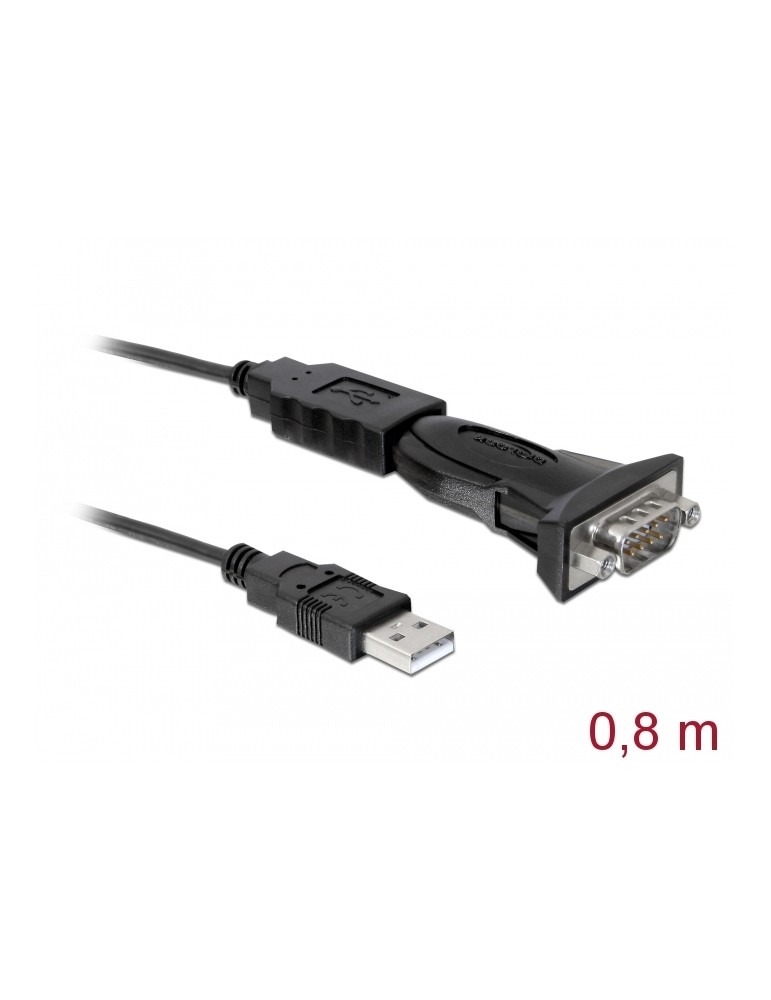 DeLock USB2.0 to Serial Adapter, 0,8m