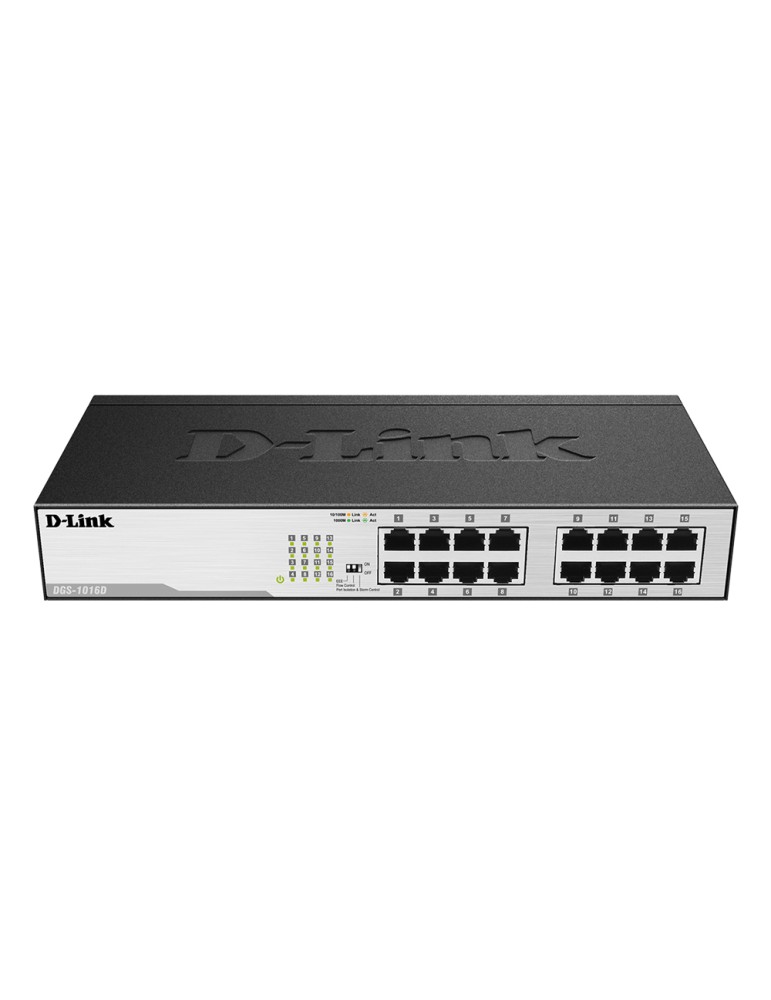 D-Link DGS-1016D Unmanaged Switch [16x Gigabit Ethernet]