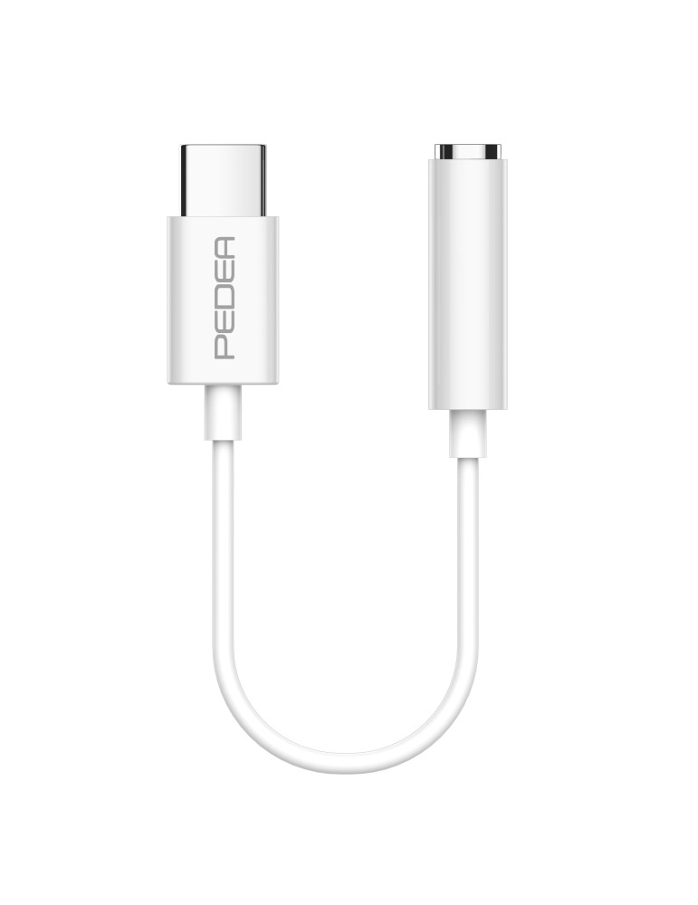 PEDEA USB-C auf 3,5mm Kopfhöreranschluss ,weiß, Klinkenadapter