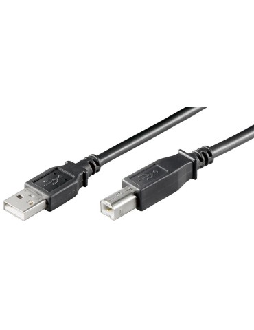 Goobay USB 2.0 Hi-Speed Kabel, Schwarz ,3m