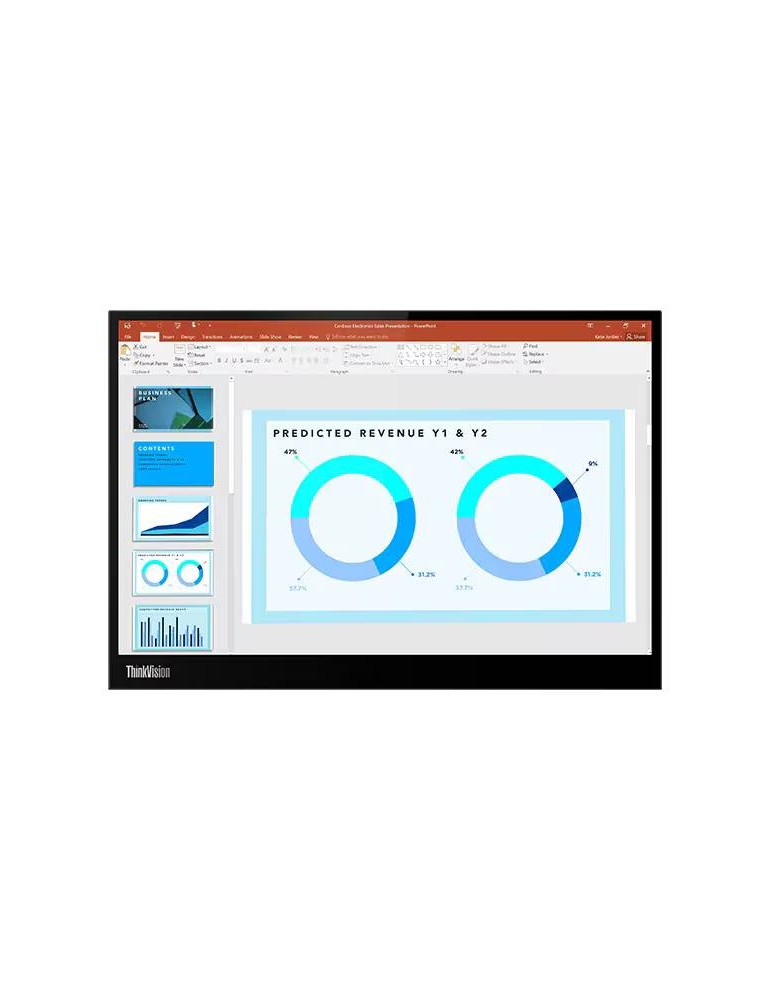 Lenovo ThinkVision M14d Mobiler Monitor - IPS-Panel Auflösung 2240x1400