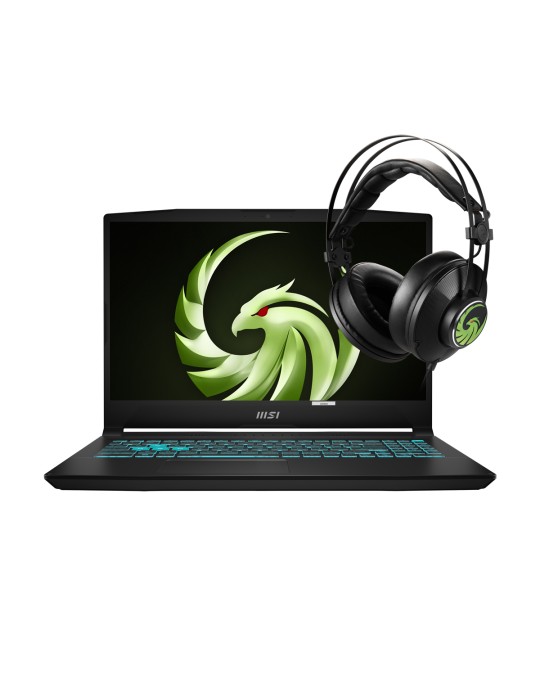 MSI Bravo 15 C7VFK-230 + Gaming Headset H991 - 15,6" FHD 144Hz Display, AMD Ryzen 7 7735HS, 16GB DDR5 RAM, 512GB SSD, NVIDIA RTX