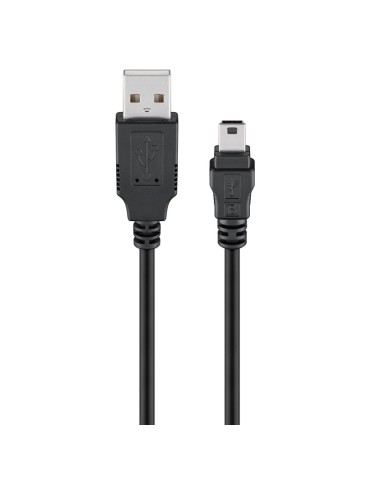 Goobay USB 2.0 Hi-Speed Kabel, Schwarz, 1,5m