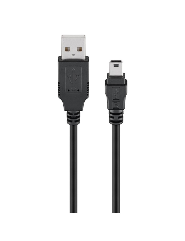 Goobay USB 2.0 Hi-Speed Kabel, Schwarz, 1,5m