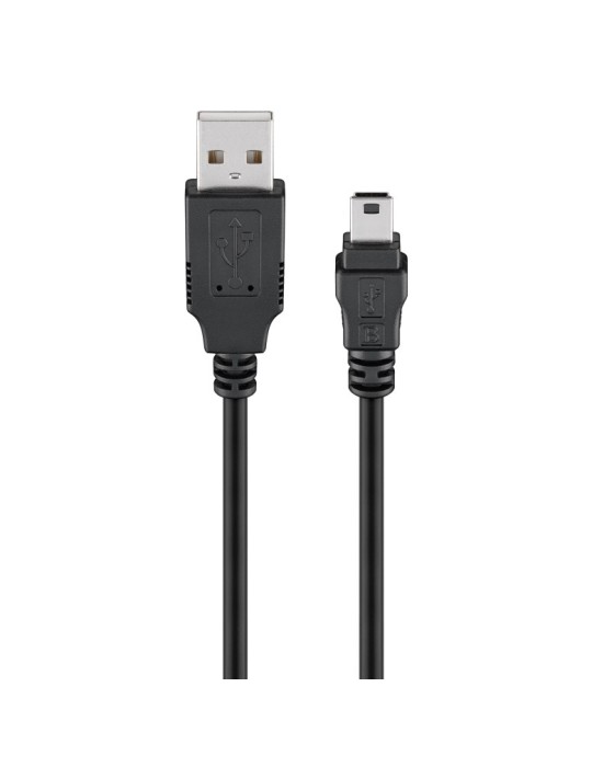 Goobay USB 2.0 Hi-Speed Kabel, Schwarz, 1,5m
