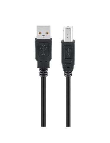 Goobay USB 2.0 Hi-Speed Kabel, 1,8m - bis 480 Mbit/s, Schwarz