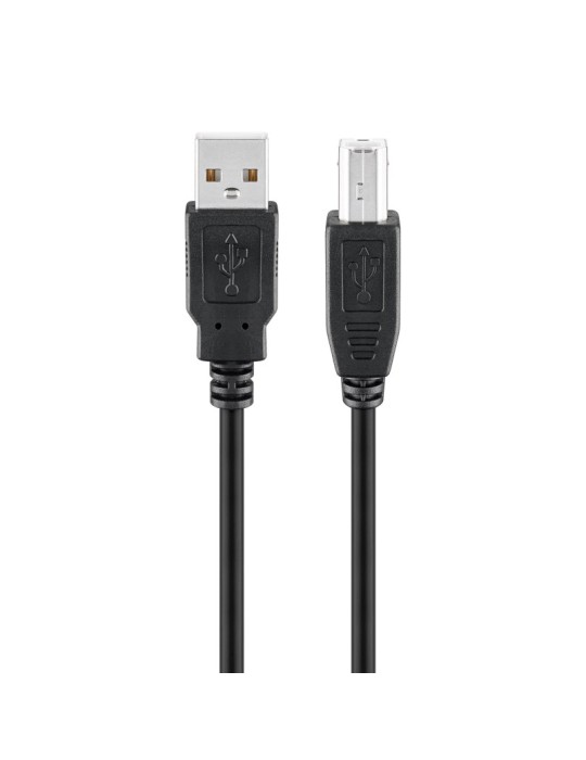 Goobay USB 2.0 Hi-Speed Kabel, 1,8m - bis 480 Mbit/s, Schwarz