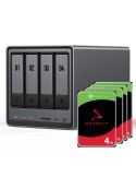 UGREEN DXP4800 16TB Seagate IronWolf NAS-Bundle NAS inkl. 4x 4TB Seagate IronWolf 3,5 Zoll SATA Festplatte