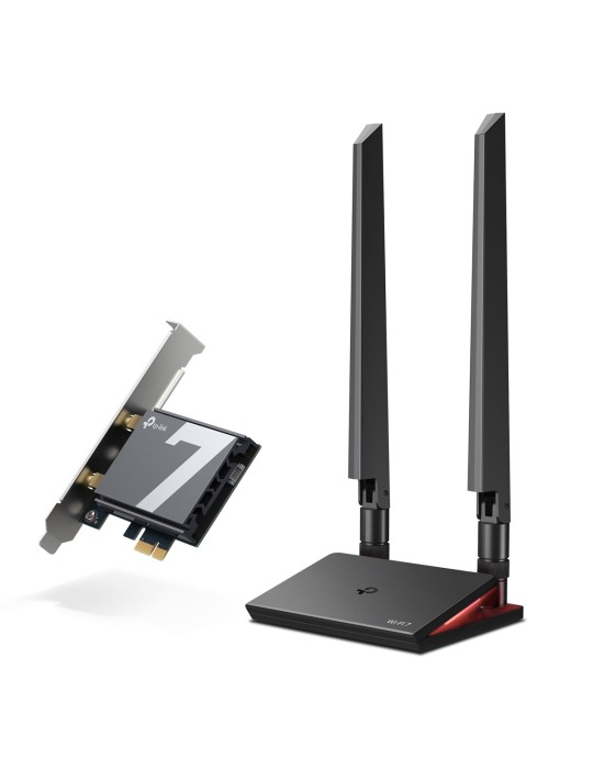 TP-Link Archer TBE550E WiFi 7 Bluetooth 5.4 Adapter BE9300 Triband, PCI Express, 2x Externe Antenne