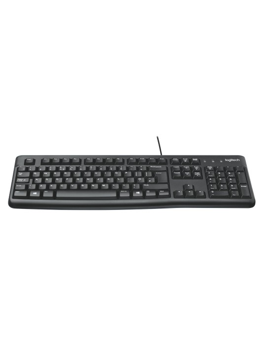 Logitech K120 - Tastatur US-Layout kabelgebunden, schwarz