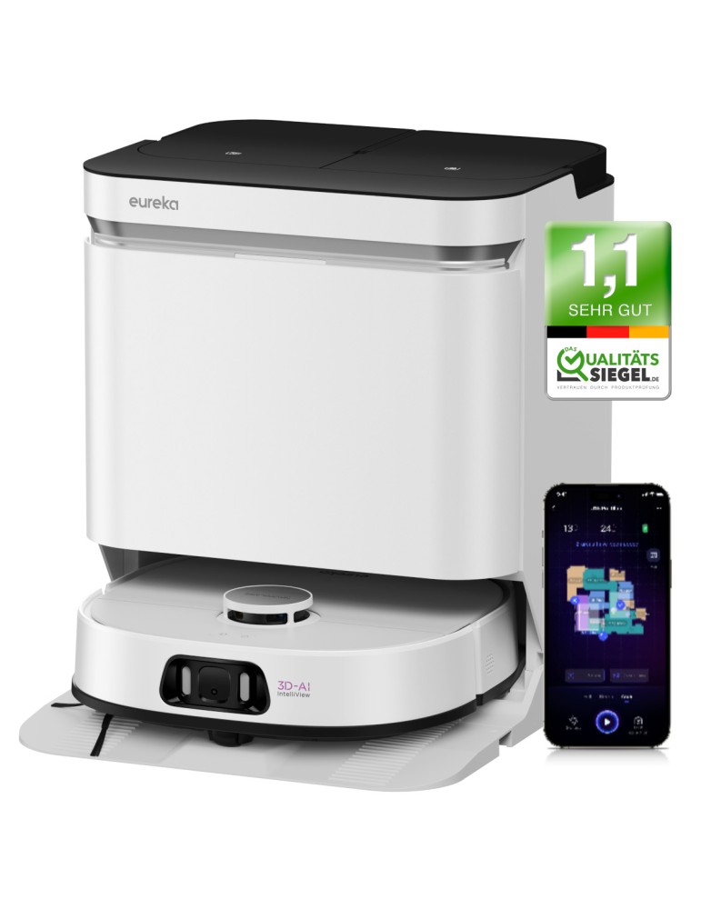 Eureka J15 Pro Ultra Saug-/Wischroboter 8-in-1 Multifunktionsladestation