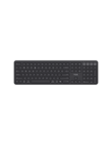 Trust Vaiya Kabellose Tastatur für mehrere Geräte, DE-Layout Flache Scherentasten im Laptop-Stil, Bis zu vier Geräte gleichzeiti