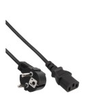 InLine® Netzkabel, Schutzkontakt gewinkelt, Kaltgerätestecker C13, 1,8m Länge