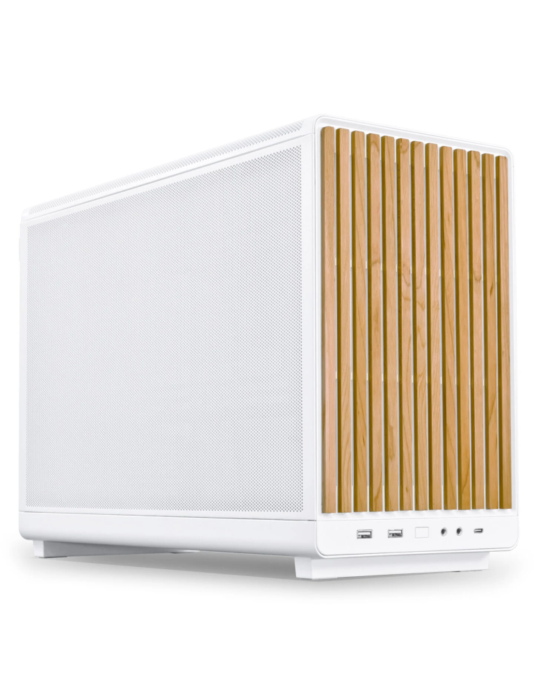 Lian Li DAN Cases A3-mATX Wood Edition weiß | PC-Gehäuse