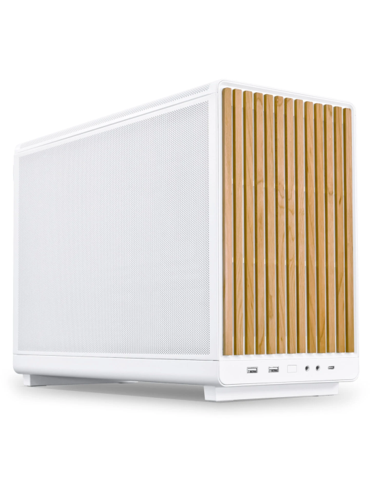 Lian Li DAN Cases A3-mATX Wood Edition weiß | PC-Gehäuse