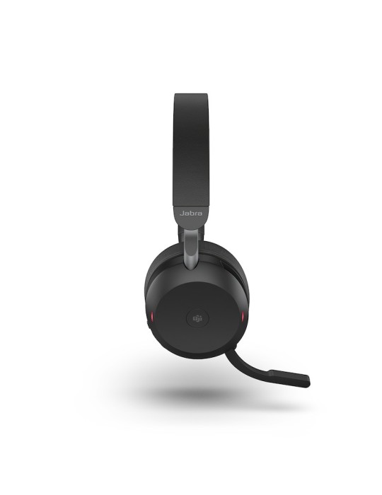 Jabra Evolve2 75 Headset, USB-A Kabellos, Bluetooth, Schwarz, mit Ladestation [UC zertifiziert]