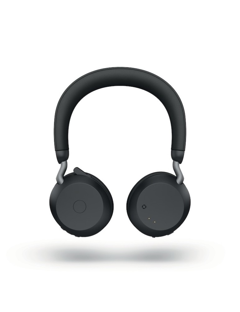 Jabra Evolve2 75 Headset, USB-A Kabellos, Bluetooth, Schwarz, mit Ladestation [UC zertifiziert]