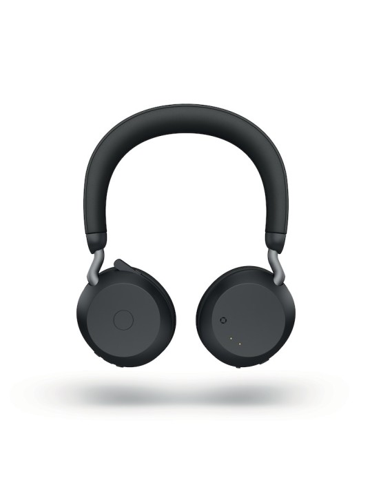 Jabra Evolve2 75 Headset, USB-A Kabellos, Bluetooth, Schwarz, mit Ladestation [UC zertifiziert]