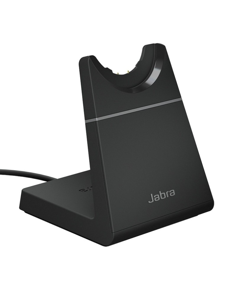 Jabra Evolve2 65 Headset, Stereo, kabellos, Bluetooth, schwarz inkl. Link 380 USB-A & Ladestation, Optimiert für Microsoft Teams