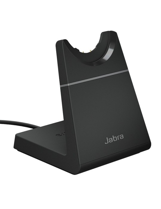 Jabra Evolve2 65 Headset, Stereo, kabellos, Bluetooth, schwarz inkl. Link 380 USB-A & Ladestation, Optimiert für Microsoft Teams