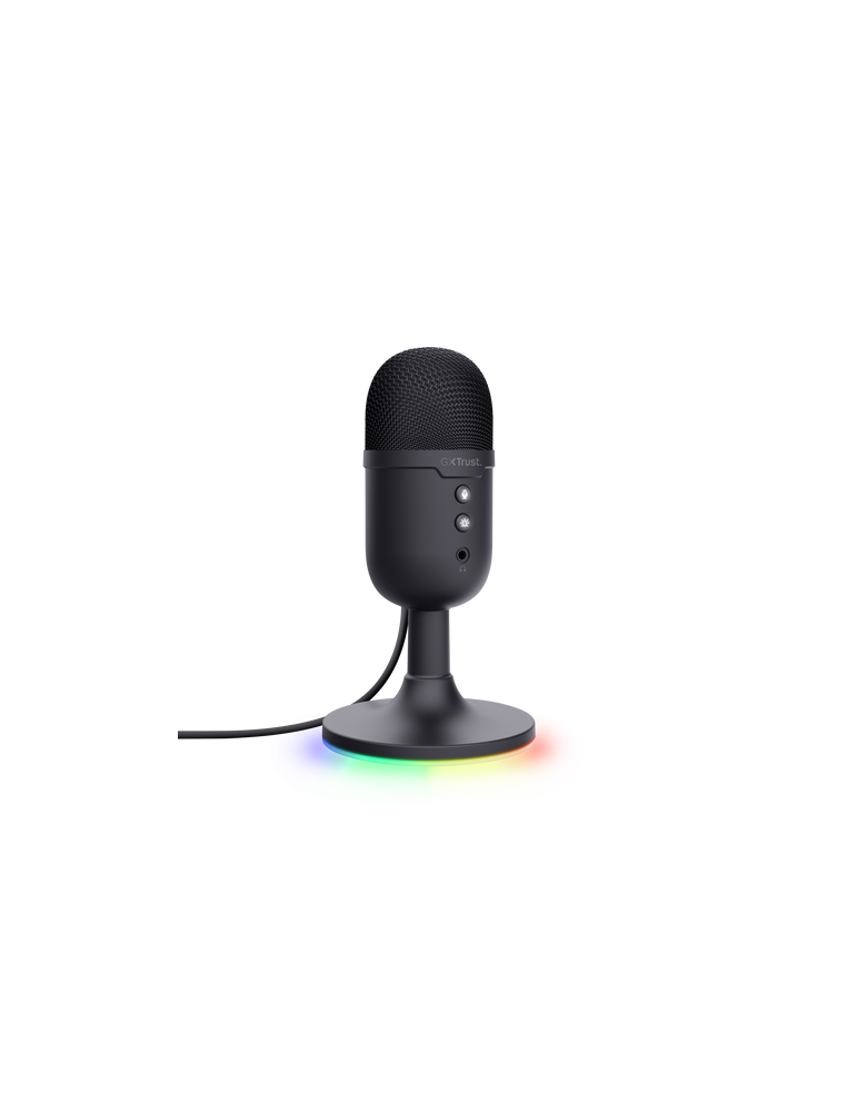 Trust Gaming GXT234 Yunix USB Mikrofon Kompaktes USB-Gaming-Mikrofon für Streaming & Content-Erstellung, schwarz