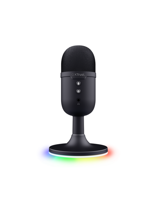 Trust Gaming GXT234 Yunix USB Mikrofon Kompaktes USB-Gaming-Mikrofon für Streaming & Content-Erstellung, schwarz