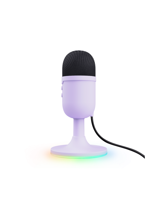 Trust Gaming GXT234P Yunix USB Mikrofon Kompaktes USB-Gaming-Mikrofon für Streaming & Content-Erstellung, lila
