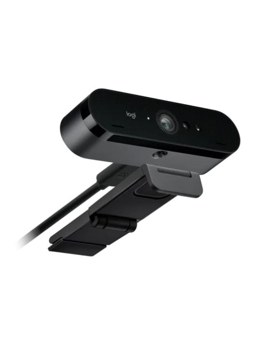 Logitech Brio 4K Webcam, Live-Streaming-Kamera mit 4K Auflösung Zwei omnidirektionale integrierte Mikrofone, Plug-and-Play über 