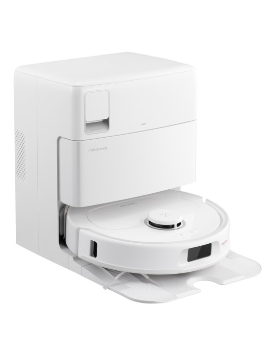 Roborock Qrevo Plus Weiß (Version mit Wasseranschluss) Saug-Wisch-Roboter mit Reinigungsstation