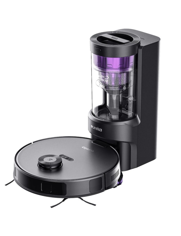 Eureka NER E10s anthrazit Saug-/Wischroboter mit Multi-Zyklonen-Absaugstation
