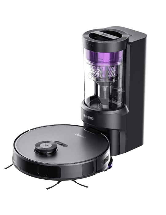 Eureka NER E10s anthrazit Saug-/Wischroboter mit Multi-Zyklonen-Absaugstation