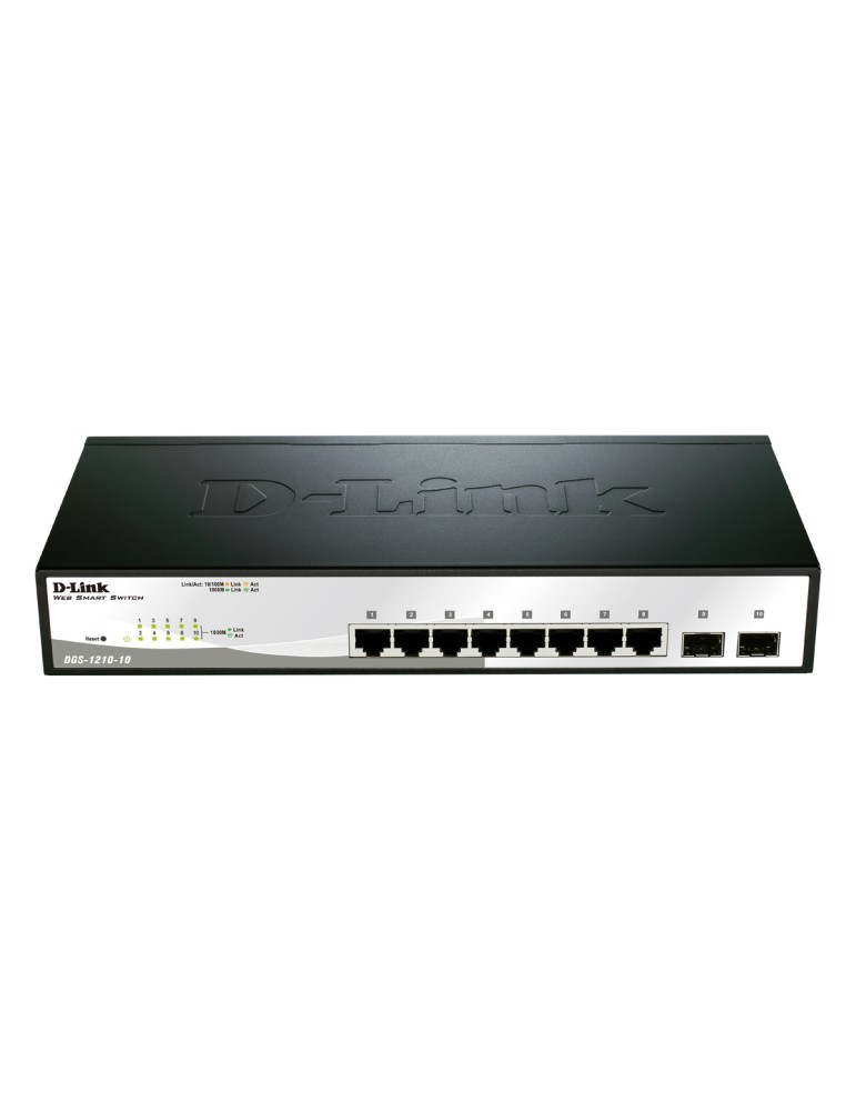 D-Link DGS-1210-10 Smart+ Managed Switch [8x Gigabit Ethernet, 2x SFP]