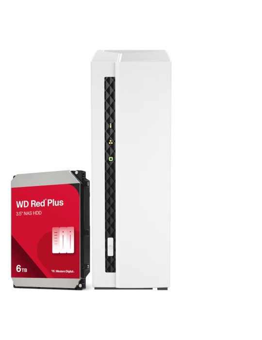 QNAP TS-133 6TB WD Red Plus NAS-Bundle NAS inkl. 1x 6TB WD Red Plus 3.5 Zoll SATA Festplatte
