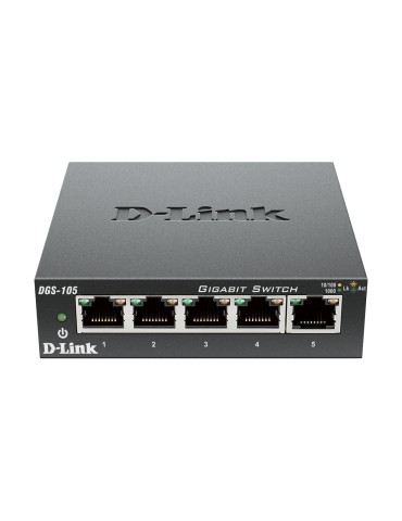 D-Link DGS-105 Unmanaged Switch [5x Gigabit Ethernet]