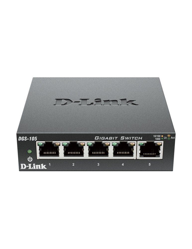 D-Link DGS-105 Unmanaged Switch [5x Gigabit Ethernet]