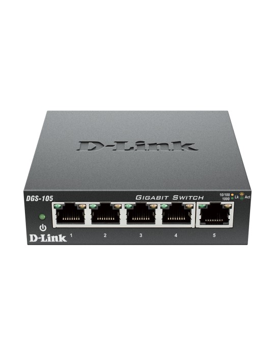 D-Link DGS-105 Unmanaged Switch [5x Gigabit Ethernet]