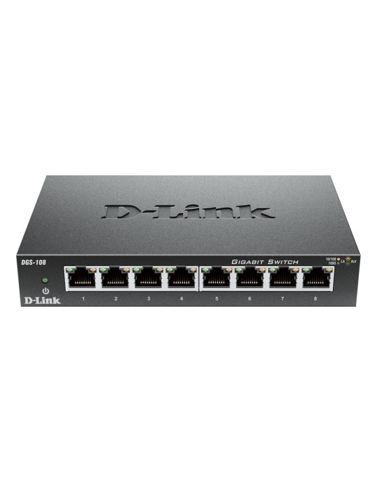 D-Link DGS-108 Unmanaged Switch [8x Gigabit Ethernet]