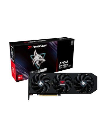 Powercolor RX 9060XT Hellhound 16GB OC - 16GB GDDR6, 1x HDMI, 3x DP