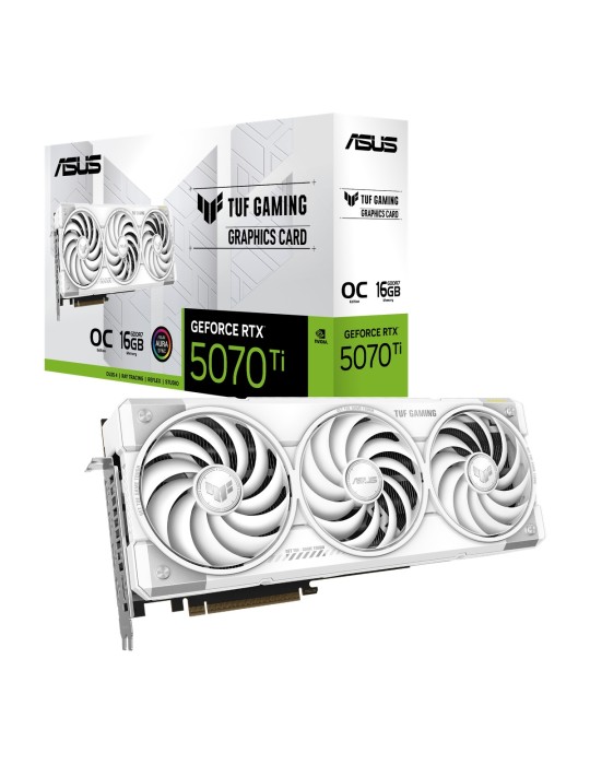 ASUS TUF Gaming GeForce RTX 5070 Ti OC White - 16GB GDDR7, 2x HDMI, 3x DP